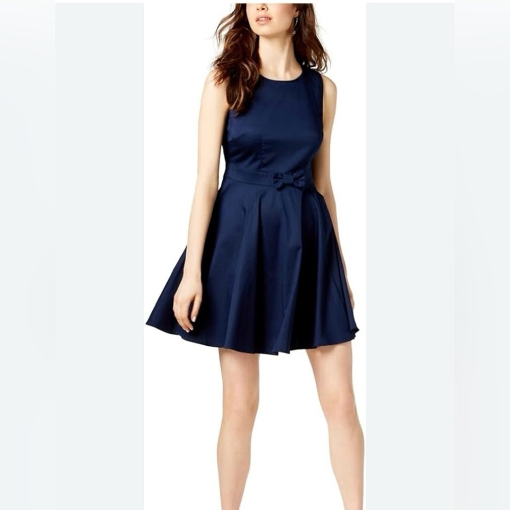 Mason Jules detail bow fit & flair dress size 14
